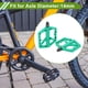 thumbnail image 2 of Pedal de bicicleta de nylon universal sin tiras reflectantes cian para ejes de 14 mm, pedal antideslizante para BMX MTB bicicletas de carretera 1 par, 2 of 7