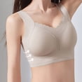 thumbnail image 7 of Zpanxa Wireless Bras for Women Seamless Push-up Wide Straps Lace Trim Everyday Bra Gray 38BC, 7 of 7