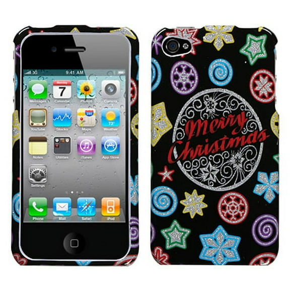 Xmas Light Sparkle Phone Protector Cover For Apple Iphone 4