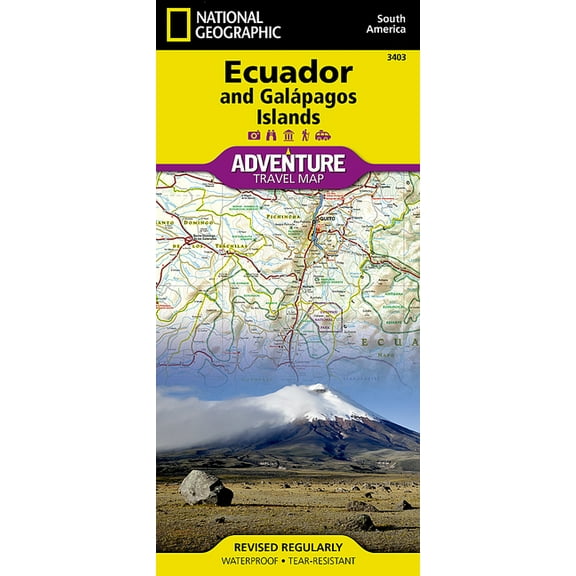Adventure map: ecuador and galapagos islands - folded map: 9781566955478
