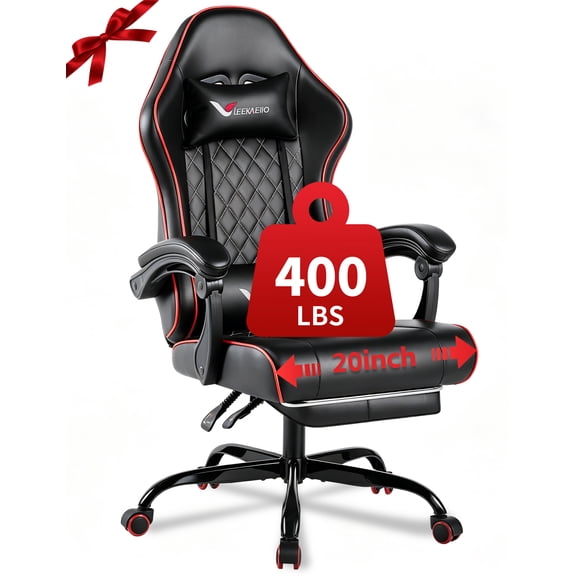 Leekaeiio Ergonomic Gaming Chair for Adults, Office Chair with Footrest, Lumbar Support and Headrest