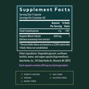 Gaia Herbs Black Cohosh - Menopause Support Supplement to Help Support Hormone Balance & Health for Women* - With Black Cohosh - 60 Vegan Liquid Phyto-Caps (60 Servings)