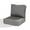 Canvas Charcoal, variant on Aoodor 24 x 24 Inch Sunbrella Fabric Outdoor Deep Seat Cushion, Water-Resistant & Fade-Resistant Sunbrella Fabric Outdoor 6'' Thick Cushion with Pocket Springs for Patio Chair, Sofa, and Couch