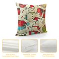 thumbnail image 4 of SHANXI Christmas Throw Pillow Cover ,Socks Gift Hat Xmas Festive Throw Pillowcase, Merry Christmas Cushion Cover Sofa Bed Cover Decor 18x18in, 4 of 5