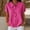 A49 Hot Pink, variant on Xdegoge Womens Waffle Knit Shirts Button Down Collared Short Sleeve Casual Loose Fit Work Office Elegant Solid Color Summer Everyday Basic Blouses Tees Tops