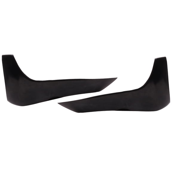 Ikon Motorsports Compatible with 2009-2019 Nissan 370Z 2PCS Rear Bumper Lip Splitter Side Aprons Unpainted Black PU - Polyurethane