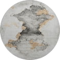 thumbnail image 2 of Addison Rugs Mayfield Premium Machine Washable Transitional Modern Gray Round Rug, 8' x 8', 2 of 6