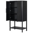 thumbnail image 5 of Miekor Furniture Sophisticated Oak Veneer Cabinet with multiple storage functions,Suitable for Study,Entryway, Hallway, Living Room, Foyer 66396, 5 of 11