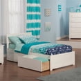 thumbnail image 2 of Leo & Lacey Lit Plateforme Urbain Simple avec Rangement, Blanc, 2 of 4