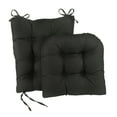 thumbnail image 2 of Klear Vu Gripper Non-Slip Omega 2-Piece Rocking Chair Cushion Set, Black, 2 of 4