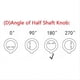 thumbnail image 4 of EQ Rotary Knob Replacement Equalizer Knobs Push Rod Cap, Knob Cap-E, 4 of 5