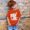 #3-Orange, variant on YaEYa Girls Shirts Size 10-12 Butterfly Graphic Tess Short Sleeve Cute Casual Summer Crewneck Toddler Kids Clothing Basic Regular Fit