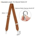 thumbnail image 2 of Uxcell Purse Strap Replacement, 27.5-53" Crossbody Shoulder Strap(Beige, Silver Buckle), 2 of 5