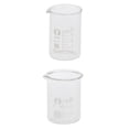 thumbnail image 1 of Vasos de precipitados de laboratorio de 2 piezas Vaso de medición de de laboratorio de forma baja, 10 ml y 20 ml, 1 of 8