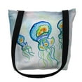 thumbnail image 1 of Betsy Drake TY1039S 13 x 13 in. Three Jellyfish Small Tote Bag, 1 of 1