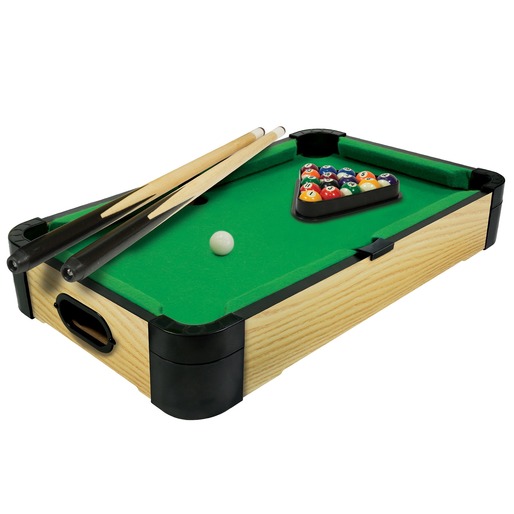 Ambassador Games: Tabletop Pool - 20" - Compact Traditional Billiards Arcade Game, Quality Wood, Mini Classic Game Set, Adults & Kids 3+, 2 Player