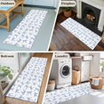 thumbnail image 5 of 2'x6' Rug Runners for Hallways Kitchen, Purple Blue Bow Ribbon Non Slip Entryway Beside Floor Carpet Runner, Vintage Modern Art Bowknot Washable Laundry Room Bedroom Throw Rugs Mat for Family Pet, 5 of 8