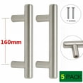 thumbnail image 1 of FungLam 5 Pack 6.3 inch Hole Center Stainless Steel Cabinet Handles, Kitchen Cabinet Hardware, 1 of 6