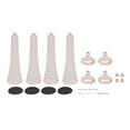 thumbnail image 3 of Miumaeov 4Pcs Wedding Crystal Flower Vase Retro Centerpiece Trumpet Vase Gold for Birthday Party Celebration Commercial Event H21", 3 of 12