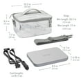 thumbnail image 7 of Bentgo Heat - Electric Lunch Bag & Food Warmer for Reheating Meals in Car, at Work & More - Heated Lunch Box Warmer for Adults, Students & Shift Workers, 12V/24V Auto & 120V Wall Cords (White Marble), 7 of 7