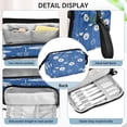 thumbnail image 4 of Fish Mouth Pencil Bag 9.45*3.74*5.9 Inches Pencil Bag Pencil Case Pencil Box Makeup Bag Suitable for Office and Study Cartoon Blue Dandelion, 4 of 7