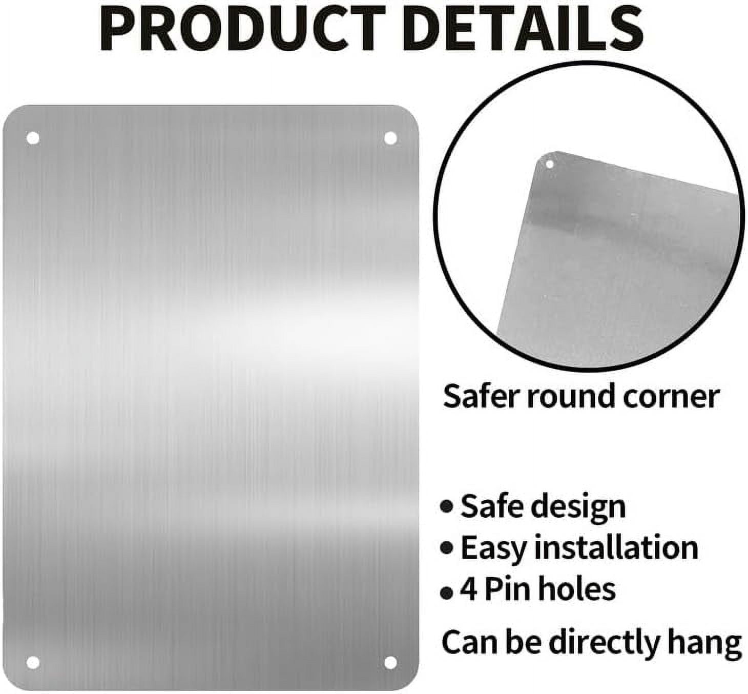 Aluminium-Schild "No Outside Alcohol Permitted" – 20,3 X 30,5 Cm – 4 Vorgebohrte Löcher – UV-Druck, Wetterfest – Für Auto, Laden, Zuhause