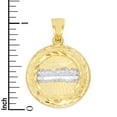 thumbnail image 4 of Golden Fire Solid 10k Gold Last Supper Medallion Pendant, Religious Gifts for Men, 4 of 5