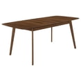 thumbnail image 5 of Pemberly Row 7-Piece Rectangular Modern Wood Dining Set in Walnut and Gray, 5 of 7