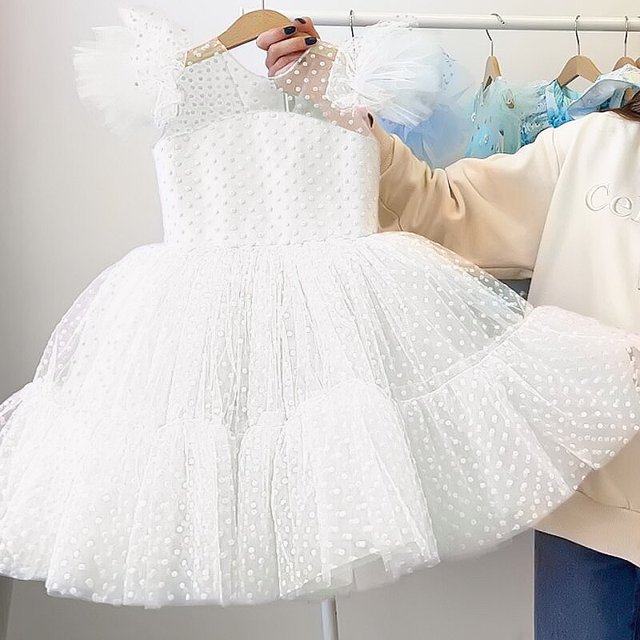 Niña Arco Iris unicornio princesa vestido pastel capas tutú vestido de graduación para niños boda noche Formal fiesta desfile Vestidos10 Gao Jinjia LED