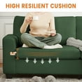 thumbnail image 4 of M optimized 83" Loveseat Couch, Comfy Teddy Velvet Sofa with Deep Seats, Modern Cloud Couch for Living Room, Bedroom, Office, Soft & Stylish Design, 4 of 7