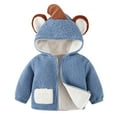 thumbnail image 5 of Fesfesfes Newborn Baby Girls Boys Little Kids Fleece Jacket Winter Warm Coat Knit Outwear Hooded Jumpsuit On Sale, 5 of 5