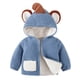 thumbnail image 5 of Abrigo De Invierno Para Niños Pequeños, Chaquetas Para Niños Y Niñas, Abrigo Cálido Para Bebés Recién Nacidos, Prendas De Vestir De Punto, Mono Con Capucha Azul Odeerbi LM103-379, 5 of 5