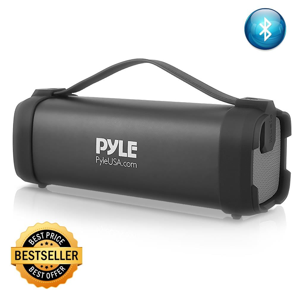 PYLE PBMSQG5 Compact & Portable Bluetooth Wireless Speaker with Built