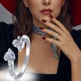 thumbnail image 1 of Señoras moda diamante moda abierto creativo amor mujer anillo joyería Wmkox8yi  sjalhkljlk3055, 1 of 6