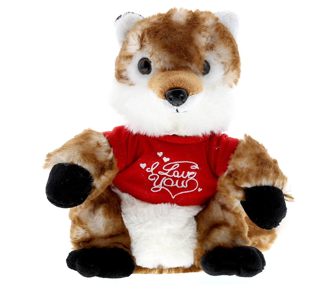 13" Fox Plush Cute Soft Animal Figure Red New Stuffed Pillow Toy Valentine Gifts