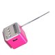 thumbnail image 4 of Mini altavoz reproductor de música portátil Radio FM PC soporte de moda tarjeta TF y disco U rosa, 4 of 5