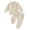Beige, variant on Linfrsh Fall Toddler Baby Boy Outfit Polo Long Sleeve Sweatshirt Pullover Top Pants Solid Waffle Knit Clothes 2PCS Set(Beige,6-12 Months)