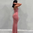 thumbnail image 2 of Vestido largo de satén sin mangas con espalda descubierta para mujer, traje elegante y Sexy para fiesta de cumpleaños y Club, Y2k, verano 2022, 2 of 4