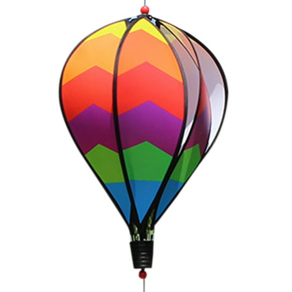 Akerlok Hot Air Balloon Wind Spinner Rainbow Kinetic Hanging Wind Twister (Wave)