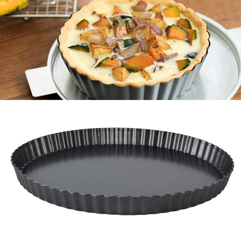 Non Stick Tart Pan Nonstick Tart Pan Deep Tart Pan Tart Pan Quiche Pan Thickening Nonstick Deep Baking Dish Pie Plate With Removable Bottom 12 Inch