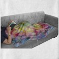 thumbnail image 6 of Modern Soft Flannel Fleece Throw Blanket, Colorful Hazy Balls Circular Hoops Bubbles Vibrant Rainbow Style Dreamy Art Print, Cozy Plush for Indoor and Outdoor Use, 50" x 60", Multicolor, by Ambesonne, 6 of 6