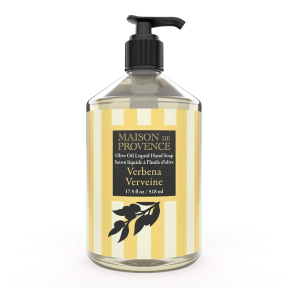 Olivia Care Liquid Hand Soap | Infused with Olive Oil | All Natural & Germ-Fighting | Moisturizing Hand Wash for Kitchen & Bathroom | Gentle, Mild & Naturally Scented (17.5 OZ) – VERBENA