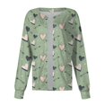 thumbnail image 3 of LHVUOA Valentine Day Trendy Jackets for Women Funny Love Heart Printed Working Jacket Scrub Tops Working Uniforms with Pockets, 3 of 4