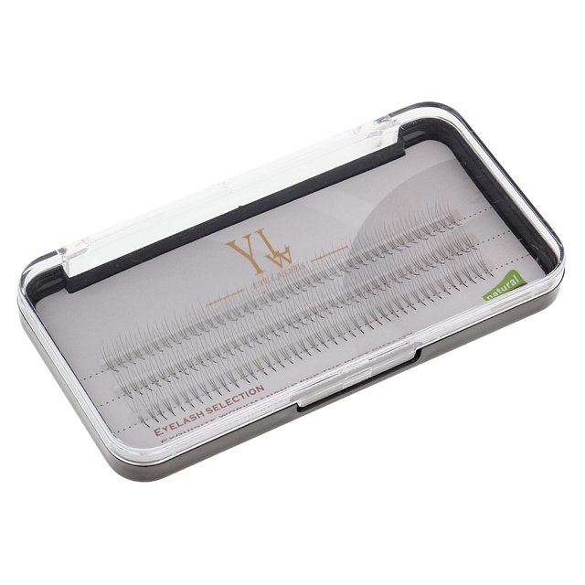 120 Clusters / Bandeja de Pestañas Individuales de Fibra Sintética para Maquillaje Extensiones de Pestañas 10 mm Sunnimix Extensión individual de pestañas