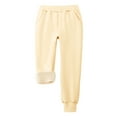 thumbnail image 3 of LIaqionyy Kids Cotton Sweatpants Pants Sherpa Fleece Lined Jogger Pant Elastic Waist Comfort Joggers with Pocket, 3 of 8