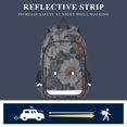 thumbnail image 5 of FORMRS School Backpack 17" Student Travel Bag with Laptop Compartment, Gray Floral Pattern, 5 of 7