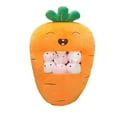 thumbnail image 1 of Bonita almohada de peluche de frutas y verduras extraíble con diseño de fresa, plátano, aguacate y zanahoria, ideal como regalo para adolescentes., 1 of 6