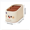 thumbnail image 3 of Aursykel Boîte de Rangement Multifonctionnelle de Bureau avec Quatre Compartiments pour Maison Bureau Costume pour Organiser à Distance Cosmétiques et Fournitures Organisateur Compact en Plastique 7.17 Po, 3 of 8