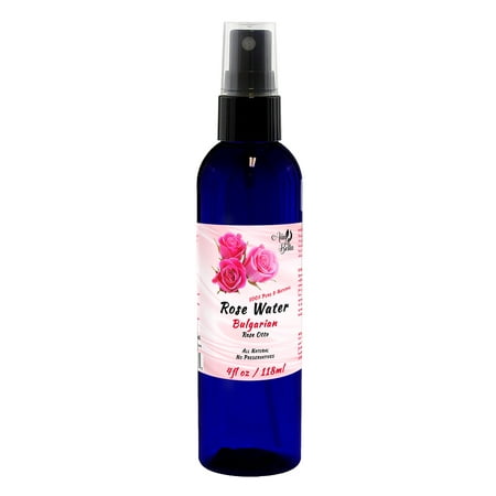 Natural Rose Water Face Toner - 100% Pure Bulgarian Rosewater Hydrosol, Natural Skin Toner – Reduce Redness and helps with Acne Prone Skin - Facial Fine Mist Spray 4 (Best Product To Reduce Redness On Face)