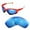 Blue, variant on Walleva Clear Replacement Lenses for Oakley Jawbone Sunglasses